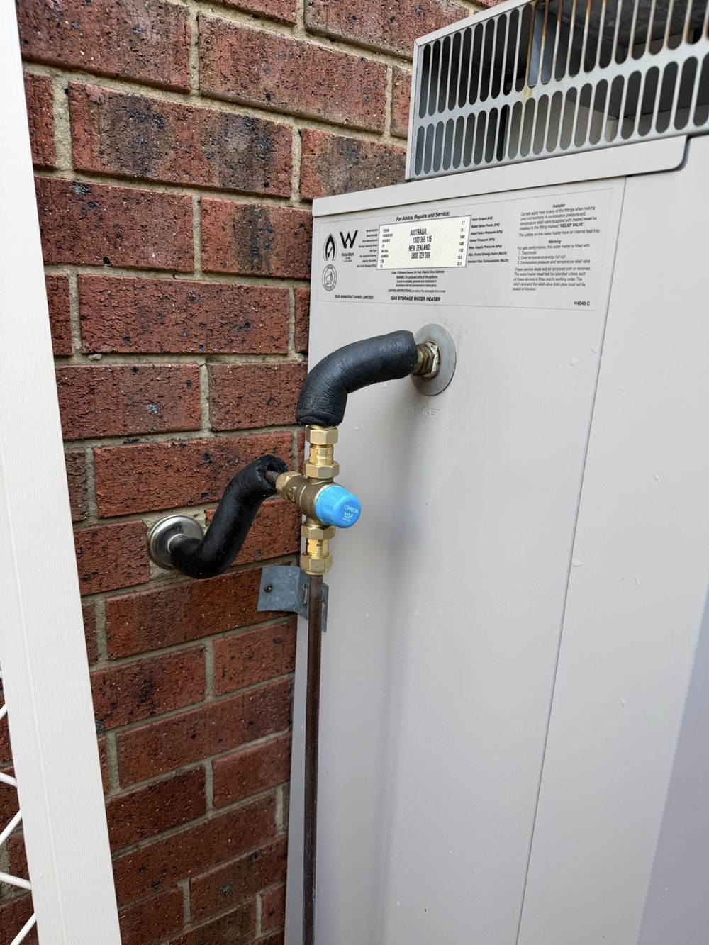 Hot water tempering valve replacement at residential property in Wantirna South
